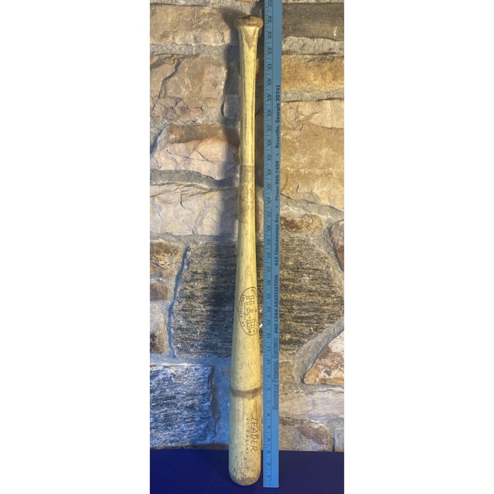 Vintage Wood H&B Hillerich & Bradsby Leader Al Kaline Baseball Bat 34in 34oz